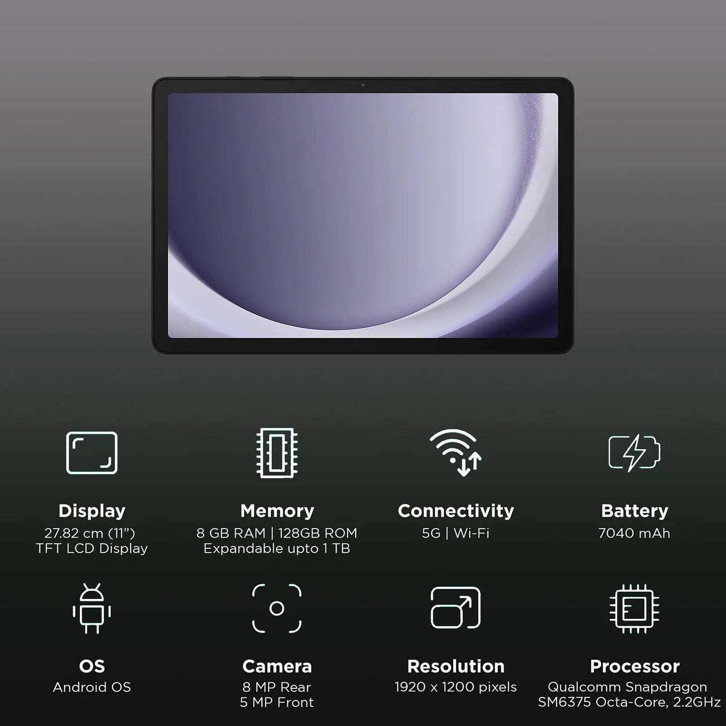 SAMSUNG Galaxy Tab A9 Plus Wi-Fi+5G Android Tablet